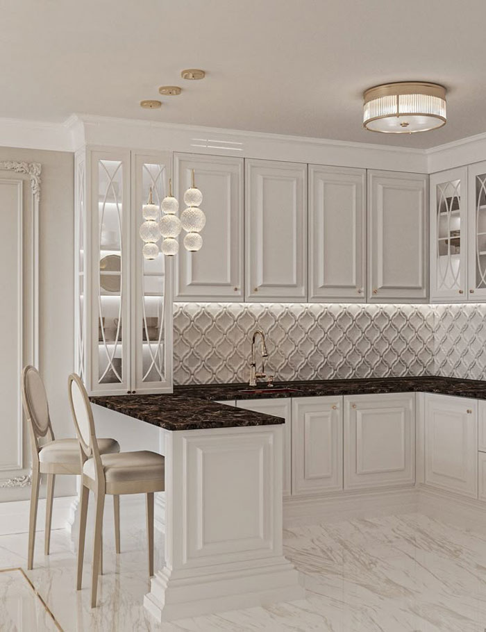 انتخاب کابینت مناسب آشپزخانه به سبک کلاسیک